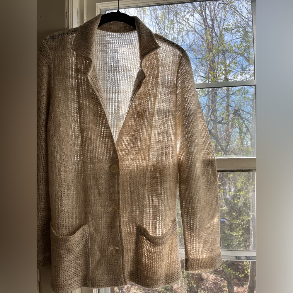 vintage open knit jacket